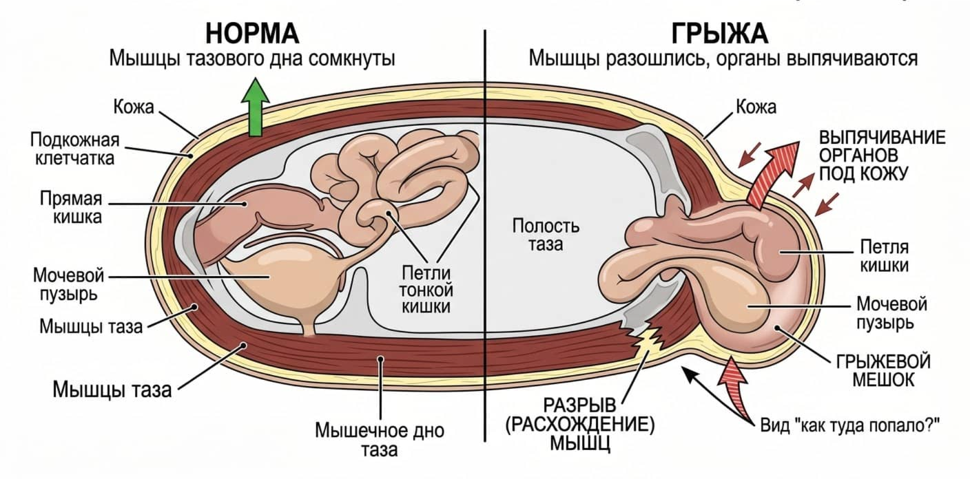 Промежностная грыжа у собак